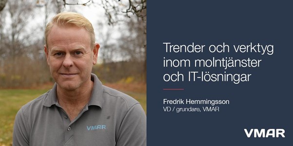 En affisch för trender och verktyg inom IT.